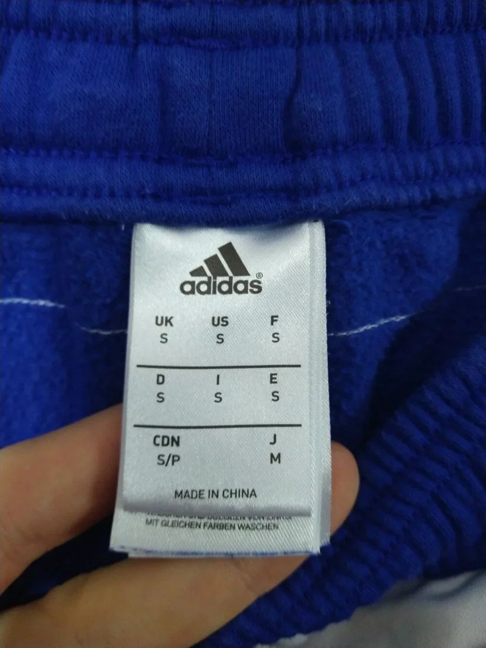 Adidas Sweatpants Mens Small Blue Chelsea Football Club Three Stripe Joggers